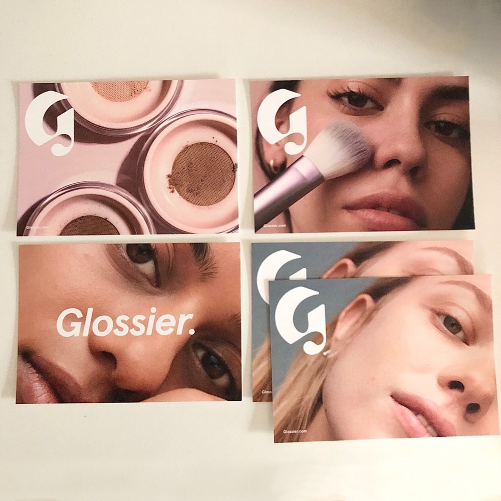 Set of Glossier Wowder Postcards